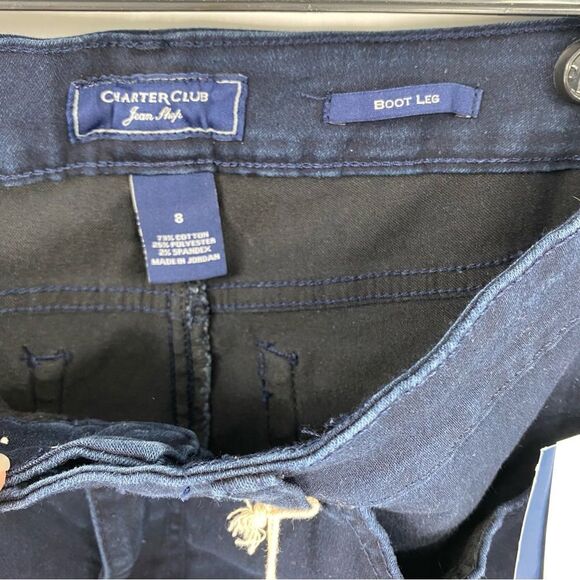 Charter Club Women’s Boot Leg Dark Jeans size 8 - Picture 2 of 3